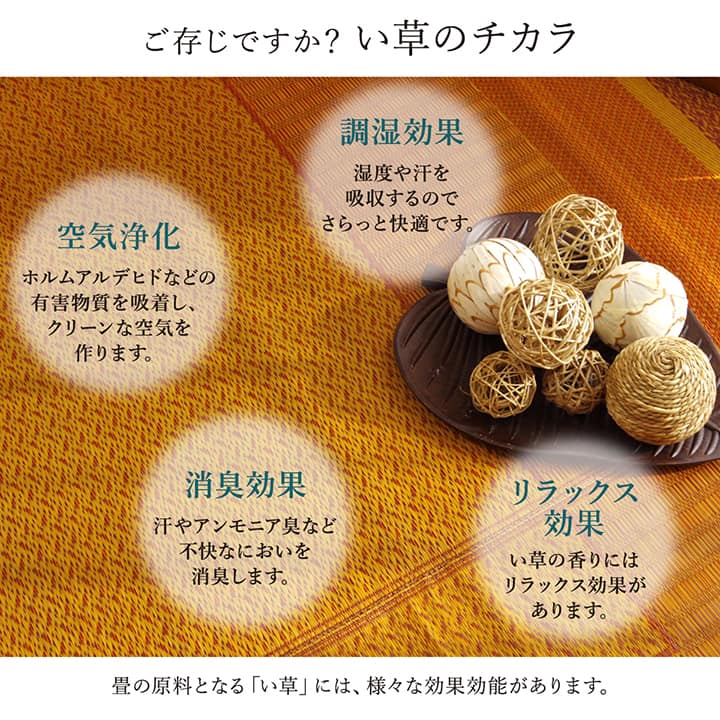 モダンデザインのい草ラグ 日本の職人により作られた和の美しさを持つ 江戸間サイズ 裏貼り加工 ランクス