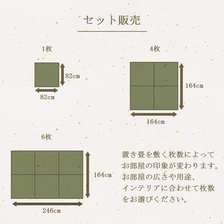 フローリングに置くだけ置き畳 なつかしい畳の香りと肌ざわり 清明
