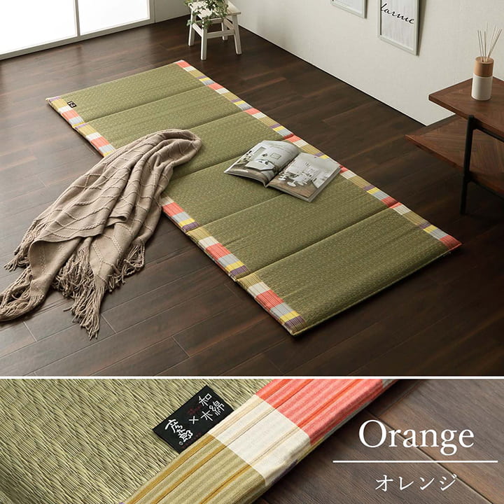 国産い草を使用した折り畳みマットレス