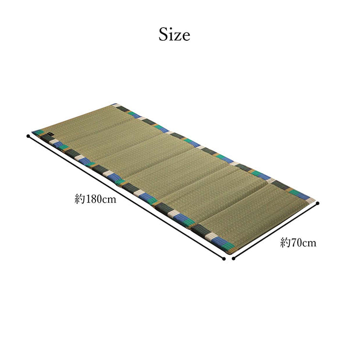 国産い草を使用した折り畳みマットレス