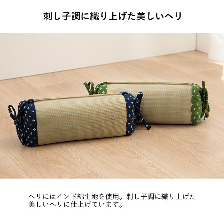 い草の角枕 詩織 約30×15cm