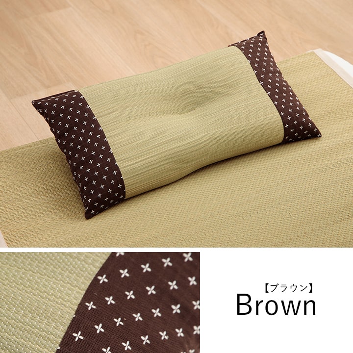 い草の角枕 詩織 約30×50cm