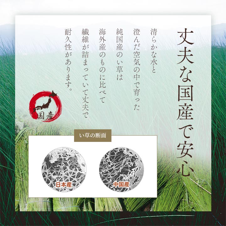 和風モダンでシンプルない草座布団 大紬 い草座布団 55×55cm(5枚組)