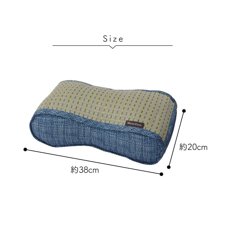 すっきりとしたドット柄のおしゃれない草のフィットクッション