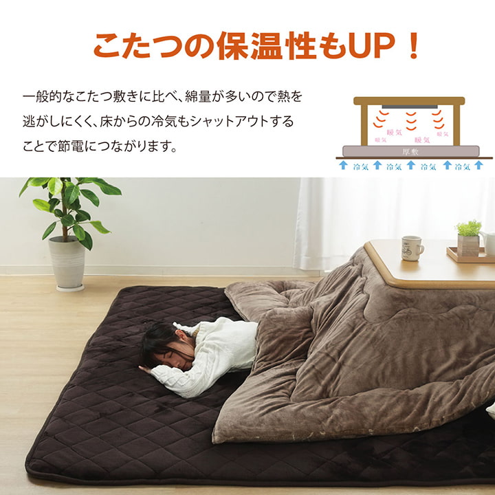 大きいサイズのラグ 超大判ラグ こたつ敷き布団 220×220cm~220×400cm