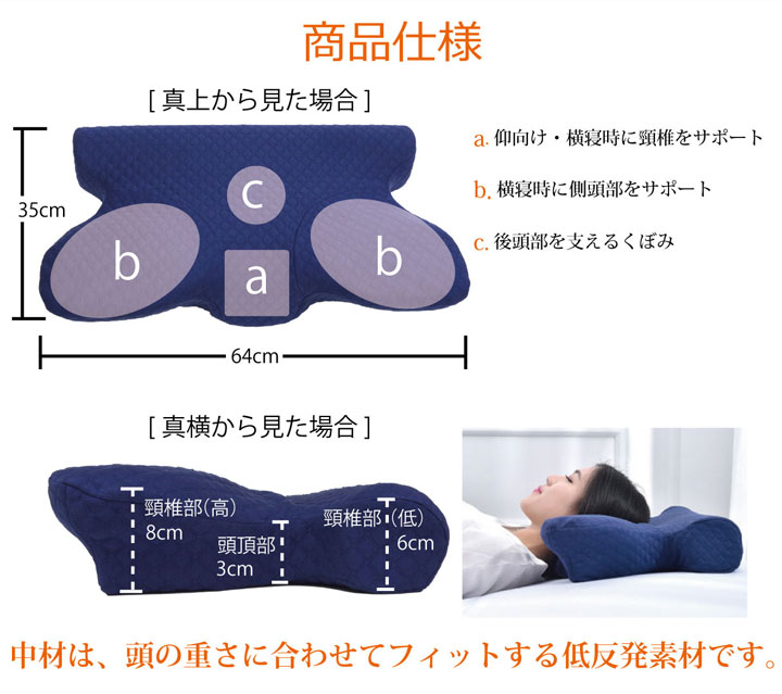 いびきなどの睡眠時の悩みを解消する枕