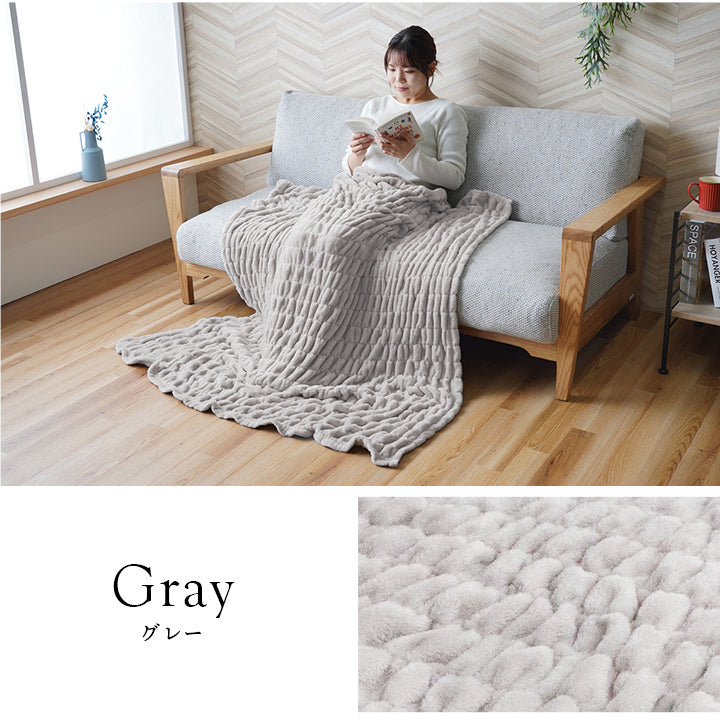 体をやさしくつつみこむハーフケット 伸縮性のある生地を使用