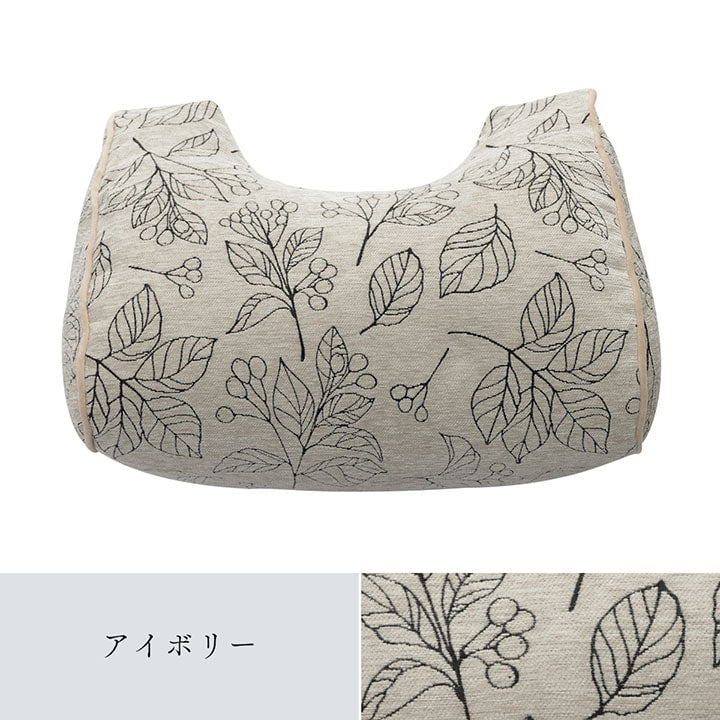 高級感のあるシェニールジャガード生地を使用したクッションブラン よりかかり