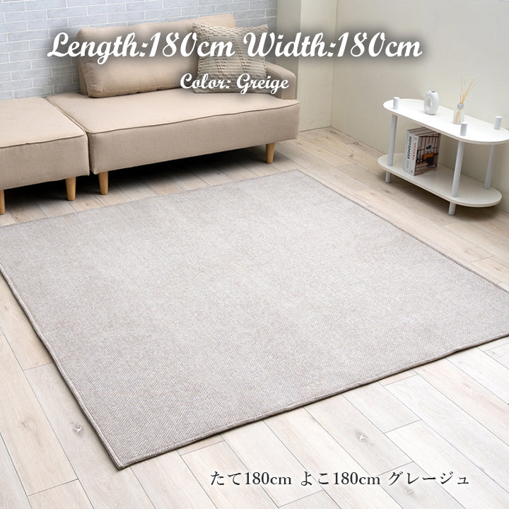 シェニール織で繊細な凹凸を表現したしなやかな手触りのラグ