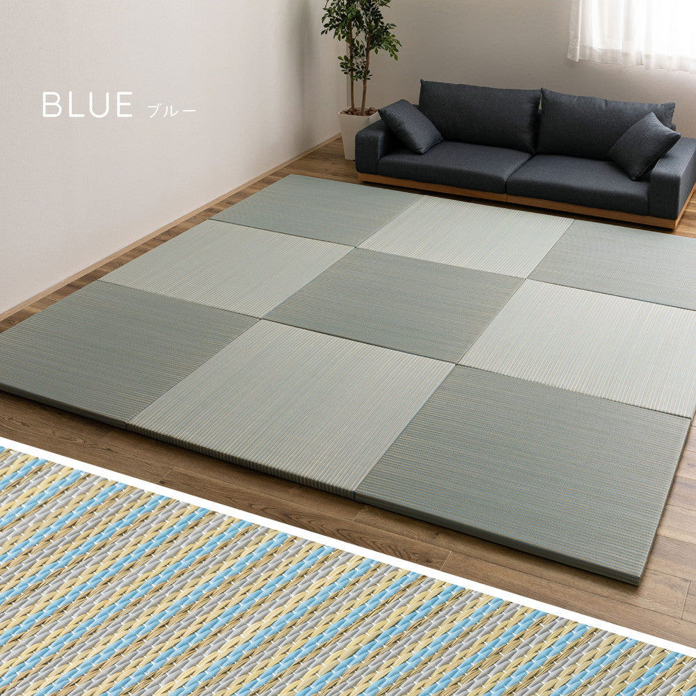 新素材で丈夫 天然い草×樹脂素材のハイブリッド置き畳 綾瀬 単品1枚