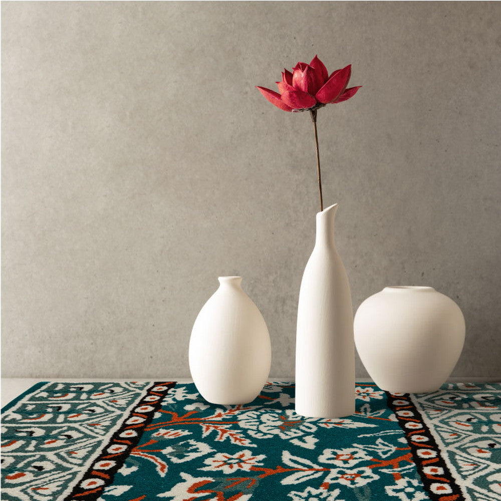 ウール100%のハンドメイドラグマット ポタリー