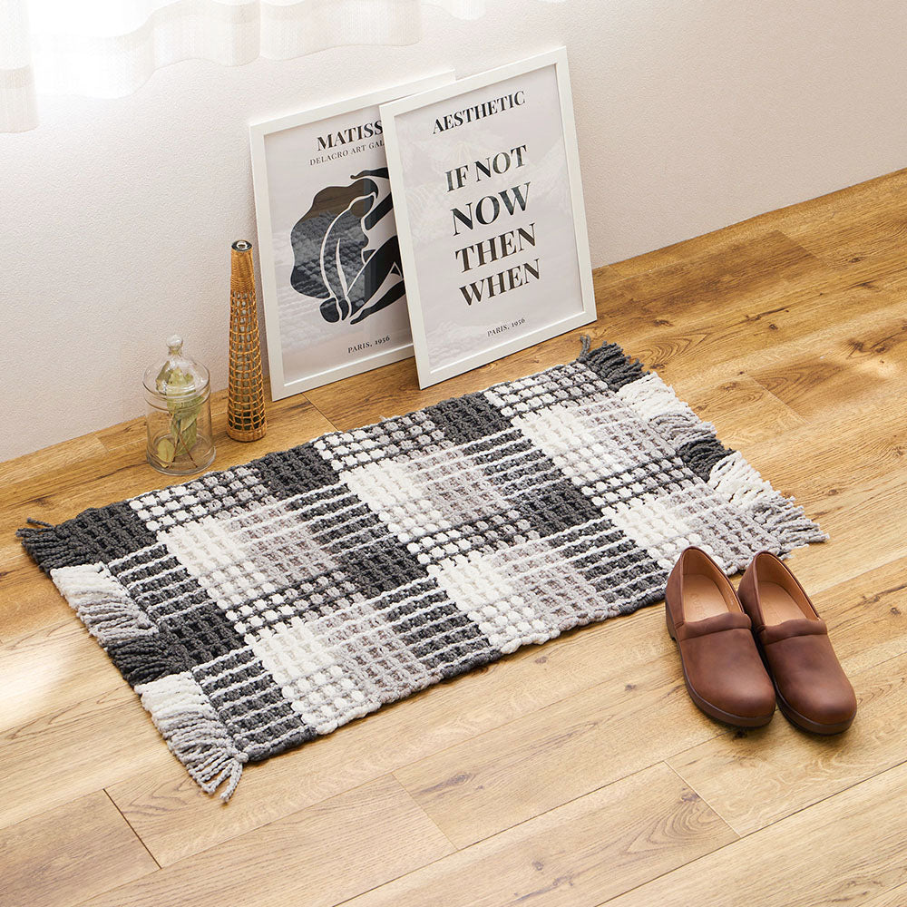 ぽこぽこタッチが可愛いワッフル風マット エルフ