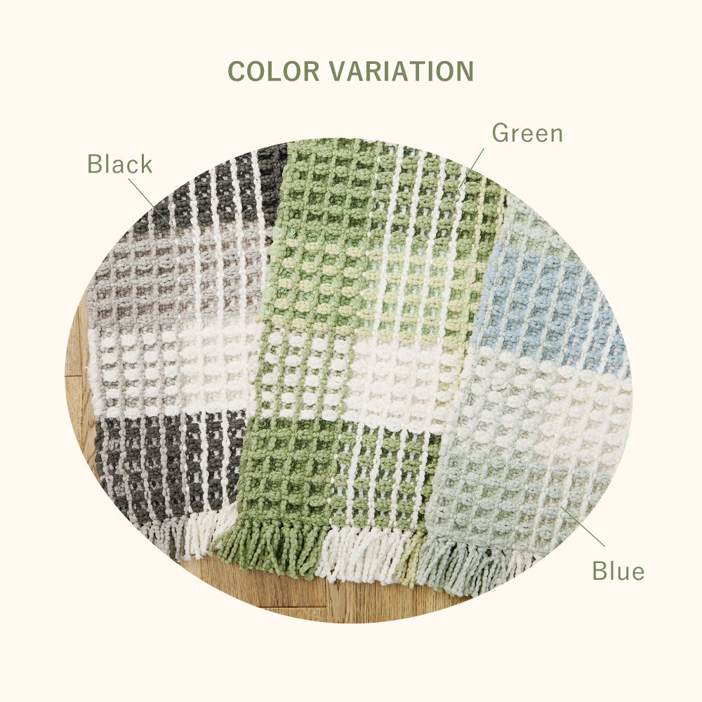 ぽこぽこタッチが可愛いワッフル風マット エルフ