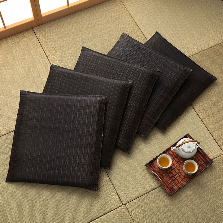 和風モダンでシンプルない草座布団 大紬 い草座布団 55×55cm(5枚組)