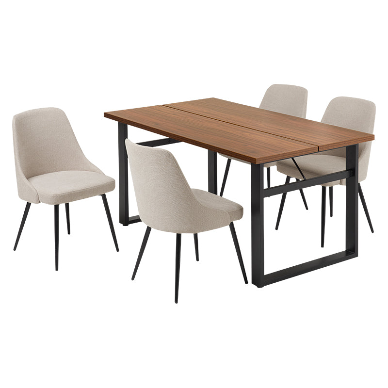 テーブルとチェアのカラーが選べるダイニング5点セット