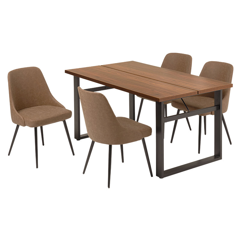 テーブルとチェアのカラーが選べるダイニング5点セット