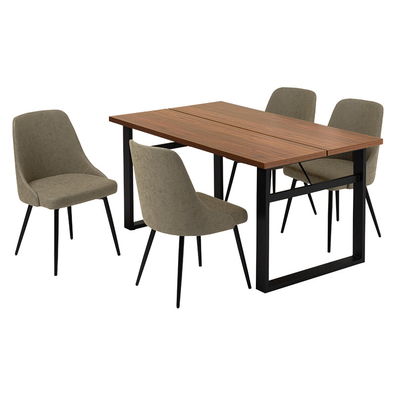 テーブルとチェアのカラーが選べるダイニング5点セット