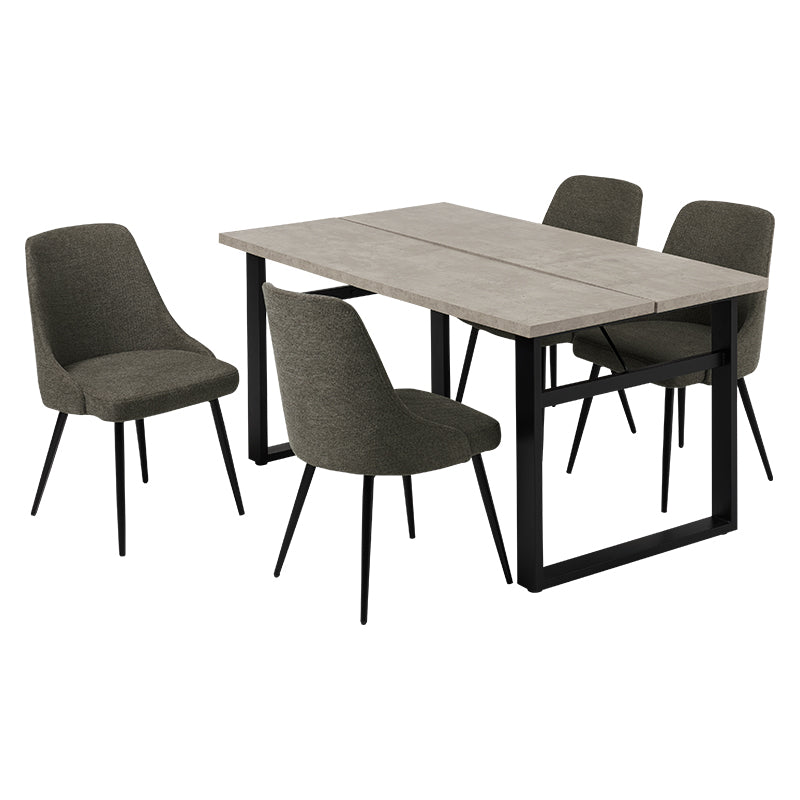 テーブルとチェアのカラーが選べるダイニング5点セット