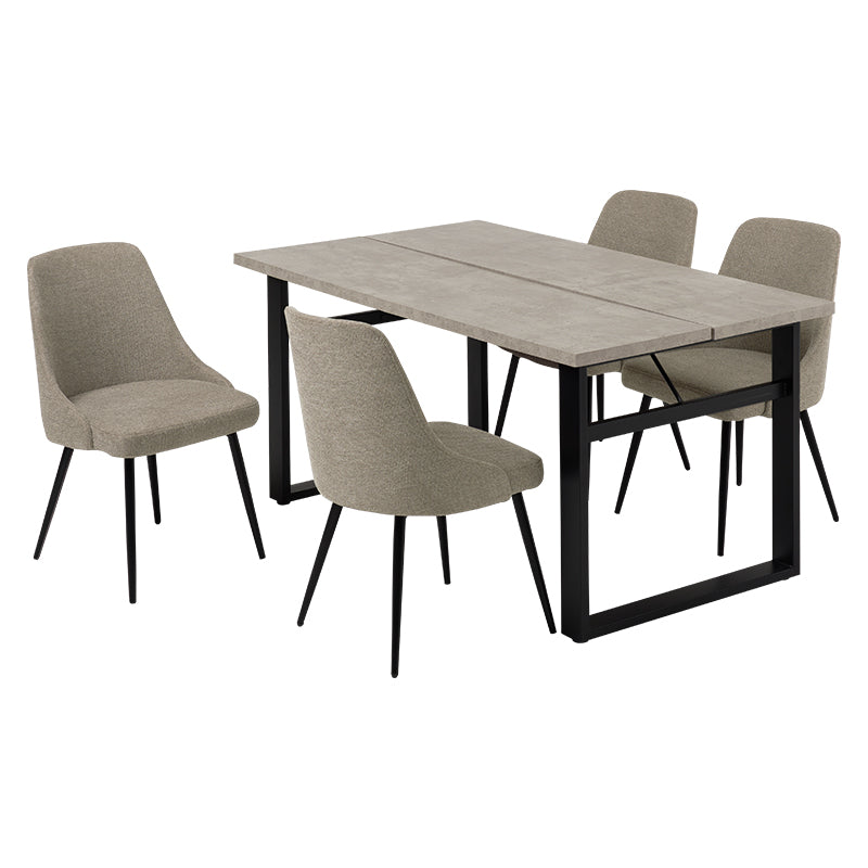 テーブルとチェアのカラーが選べるダイニング5点セット