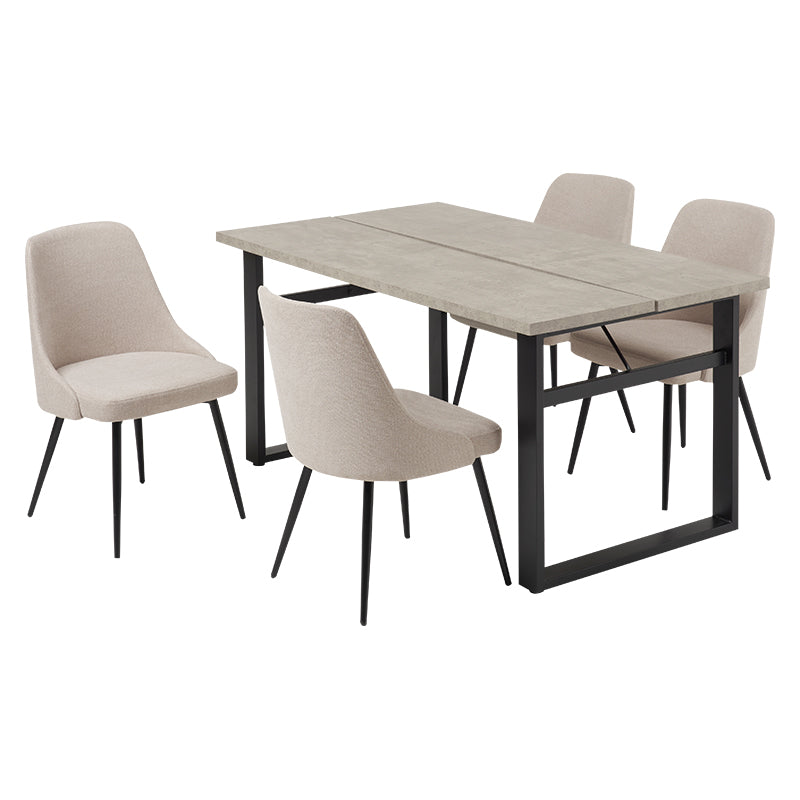 テーブルとチェアのカラーが選べるダイニング5点セット