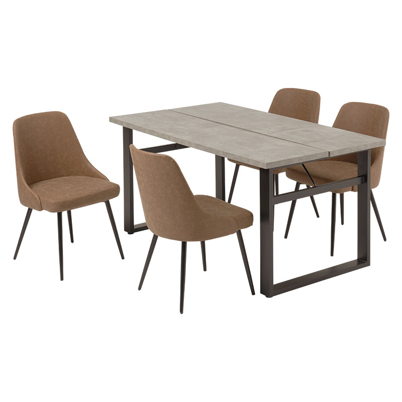 テーブルとチェアのカラーが選べるダイニング5点セット