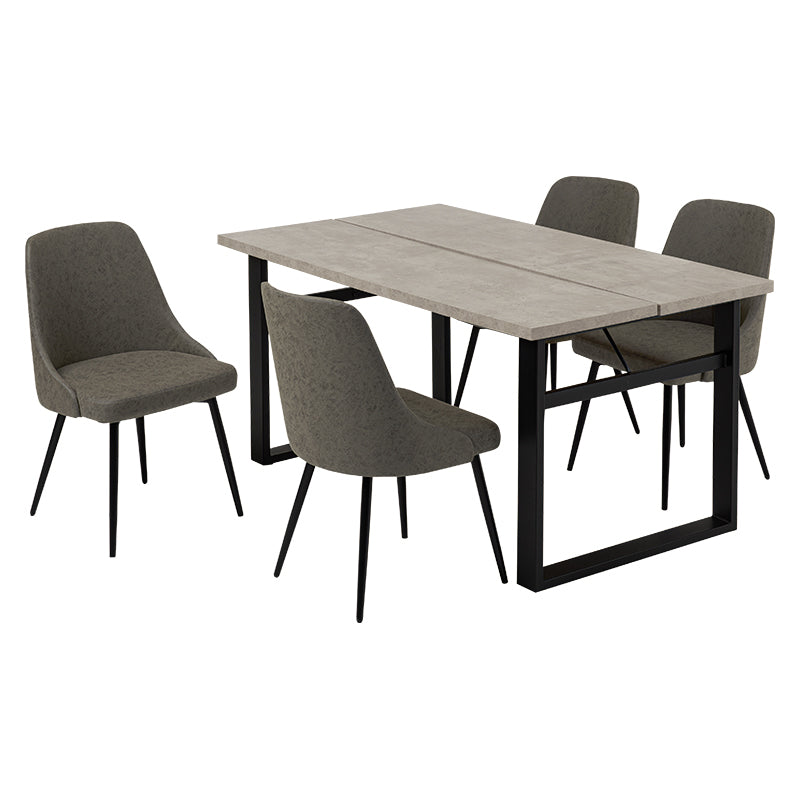 テーブルとチェアのカラーが選べるダイニング5点セット