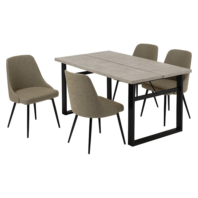 テーブルとチェアのカラーが選べるダイニング5点セット