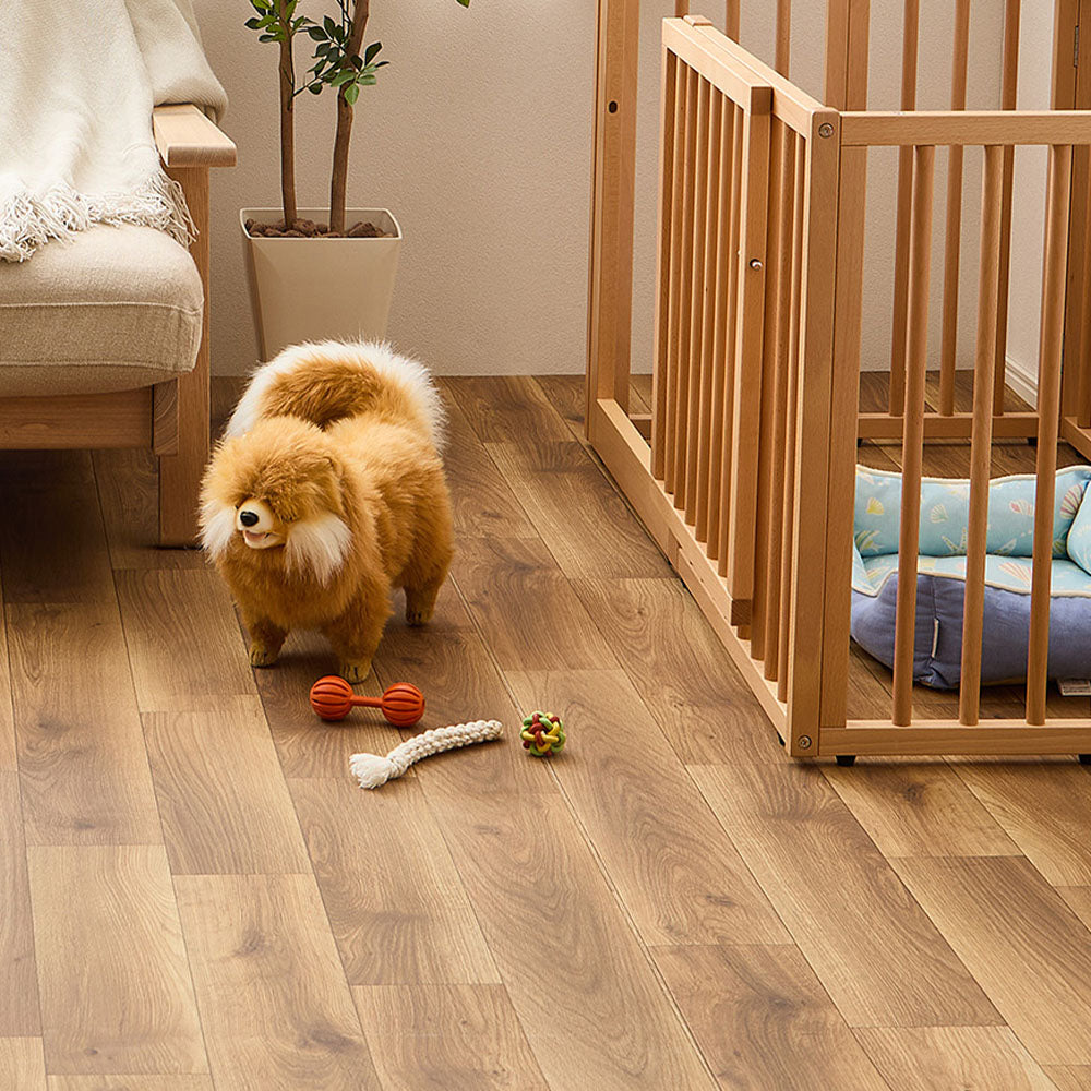 ペットとの暮らしにオススメのクッションフロアカーペット 犬猫対応 滑りにくい・抗菌・消臭