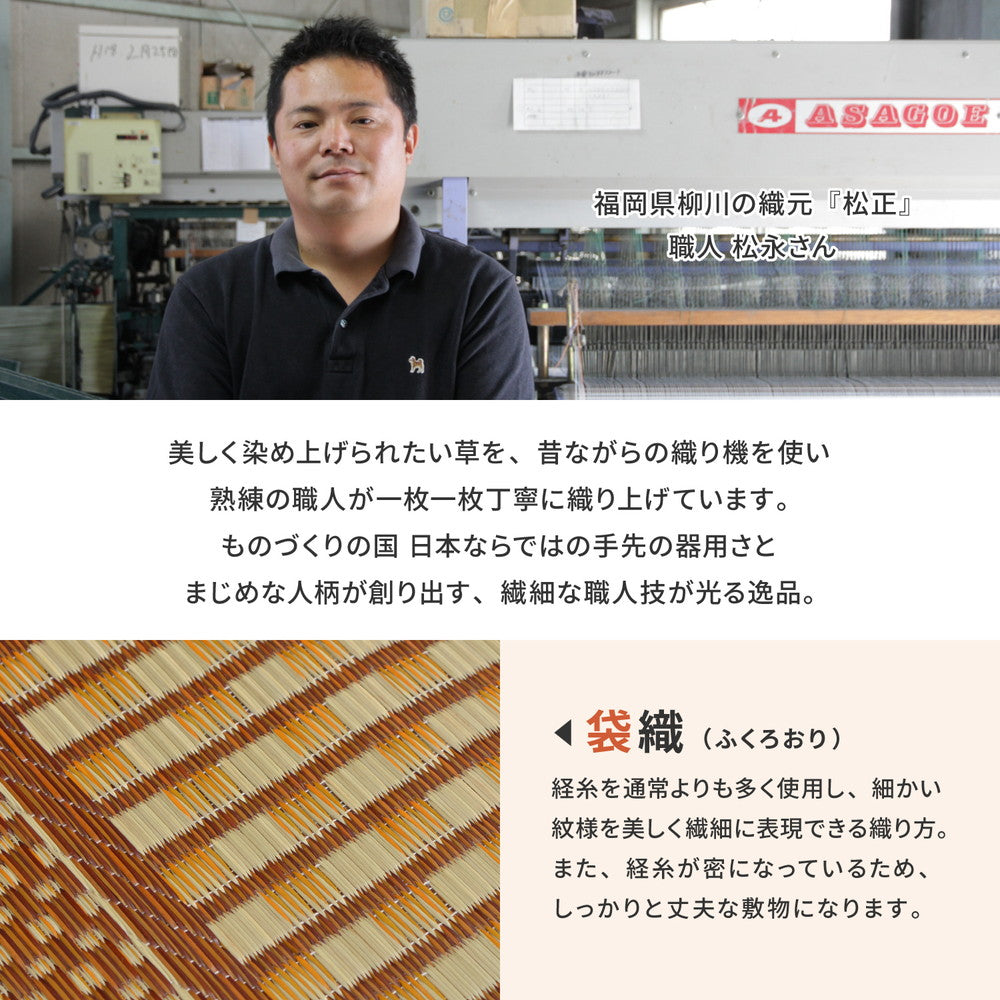 国産い草廊下敷き エルモード 裏貼り 幅80cm・幅95cm