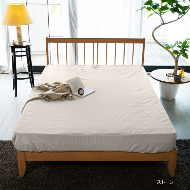 ふんわりなめらかボックスシーツ コットンフランネル 天然繊維の心地よさ【Fab the Home】