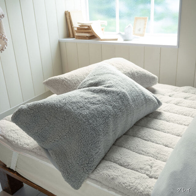 ふわモコ枕カバー ピローケース 暖かくてふわふわの触り心地が秋冬にぴったり 2枚セット【Fab the Home】