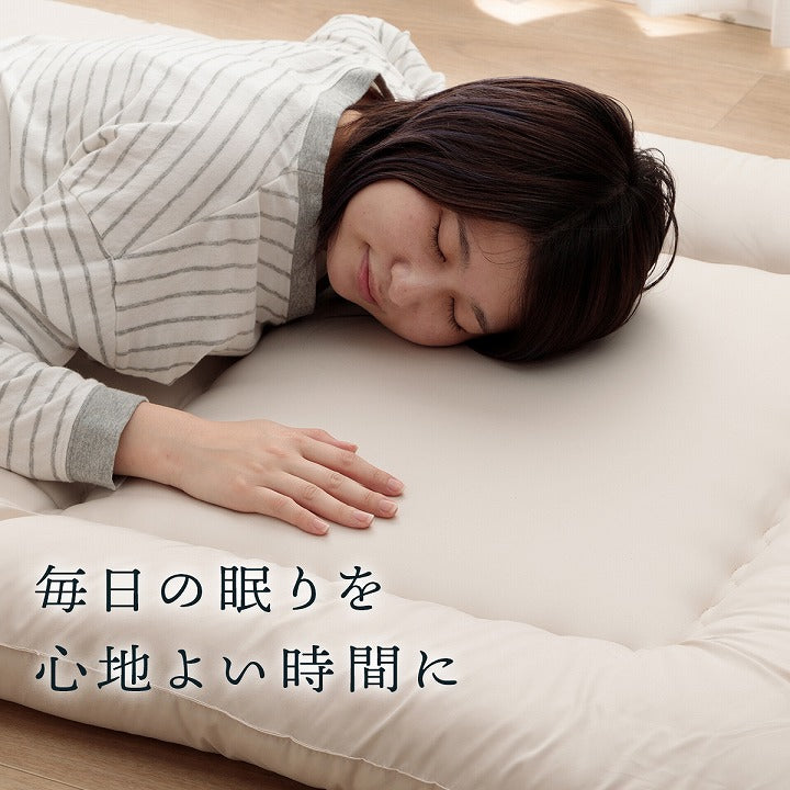 防ダニ機能付きのウール入りヌード敷き布団