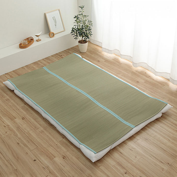 国産のい草を使用した敷きパッド 暑い夏場もサラッと快適に