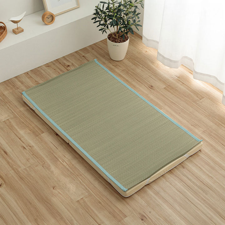 国産のい草を使用した敷きパッド 暑い夏場もサラッと快適に