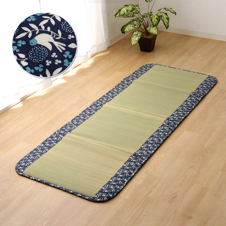 い草を使用したベビーマット ことり