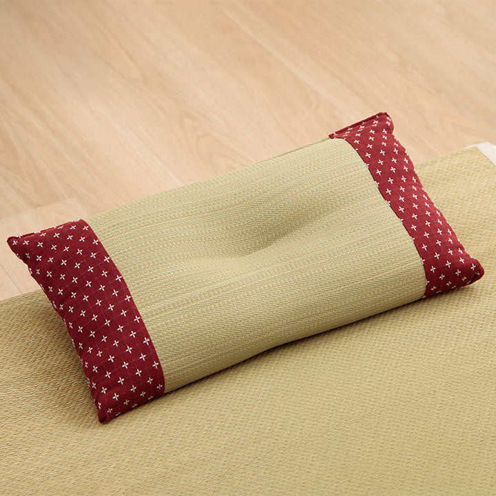 い草の角枕 詩織 約30×50cm