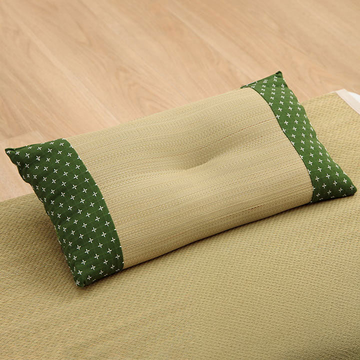 い草の角枕 詩織 約30×50cm