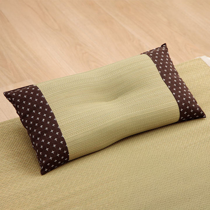 い草の角枕 詩織 約30×50cm