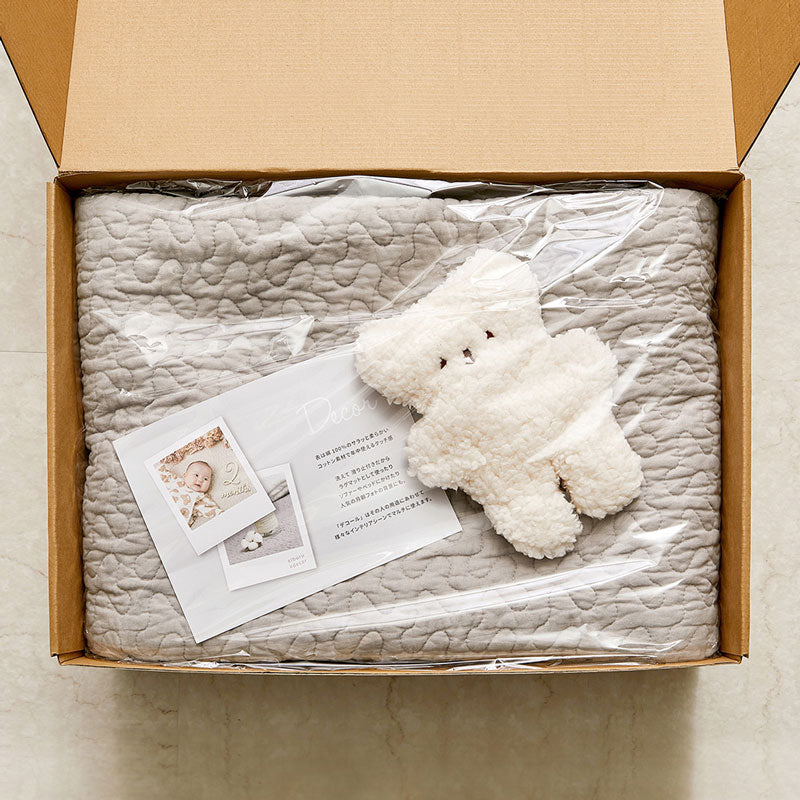 ベビーギフトに コットン100%イブルラグ マルチカバー ギフト仕様・出産祝い