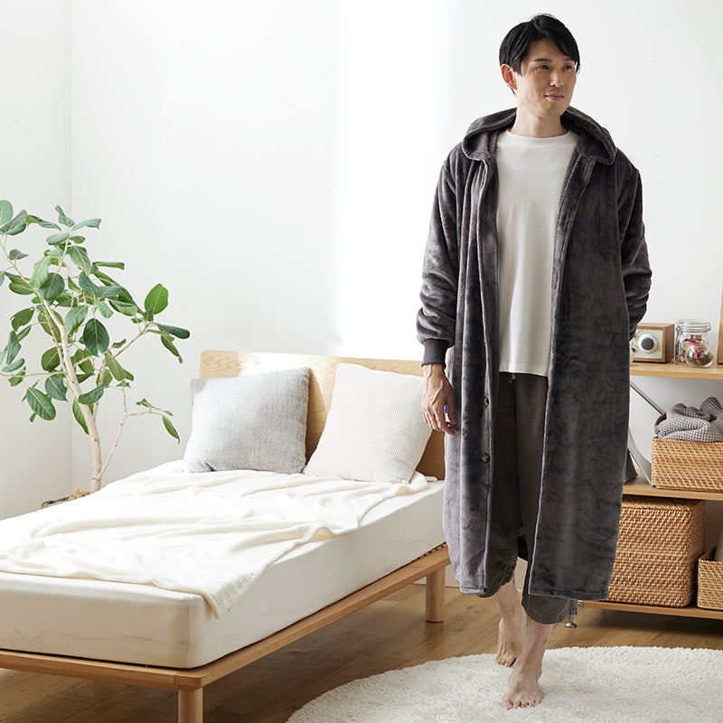 着る毛布 フードタイプ プレミアムマイクロファイバー