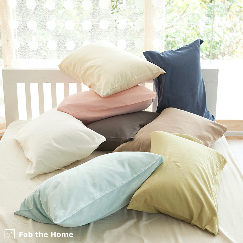 サラッとして快適なガーゼ枕カバー ダブルガーゼ なめらかな風合いが心地よい 2枚セット【Fab the Home】