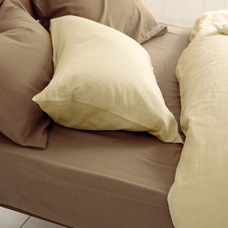 サラッとして快適なガーゼ枕カバー ダブルガーゼ なめらかな風合いが心地よい 2枚セット【Fab the Home】