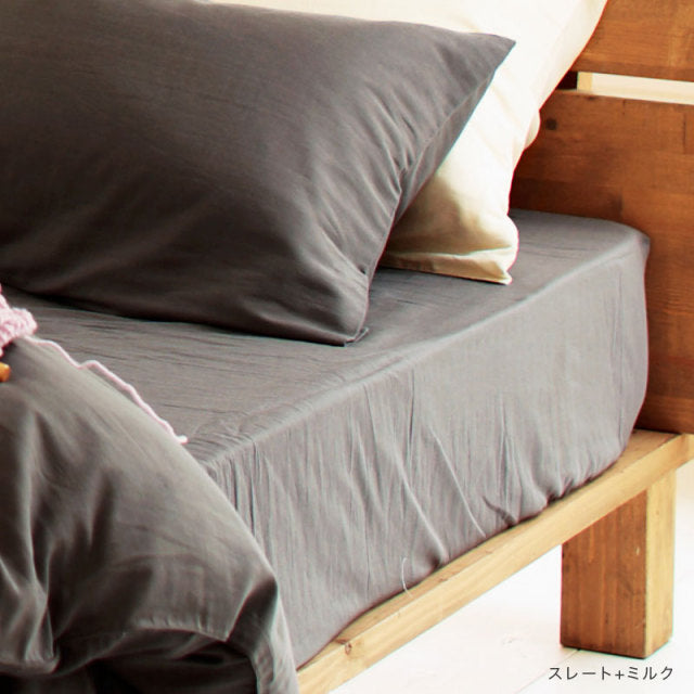 サラッとして快適なガーゼボックスシーツ ダブルガーゼ なめらかな風合いが心地よい【Fab the Home】