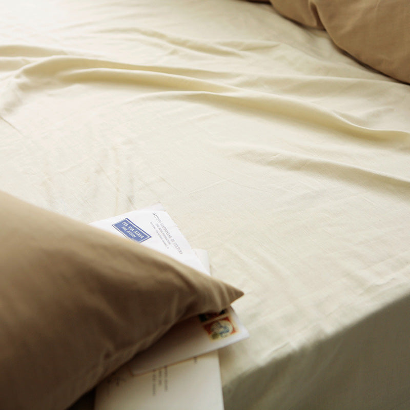 サラッとして快適なガーゼボックスシーツ ダブルガーゼ なめらかな風合いが心地よい【Fab the Home】