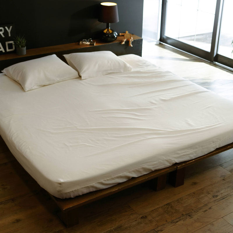 サラッとして快適なガーゼボックスシーツ ワイドキング ダブルガーゼ なめらかな風合いが心地よい【Fab the Home】