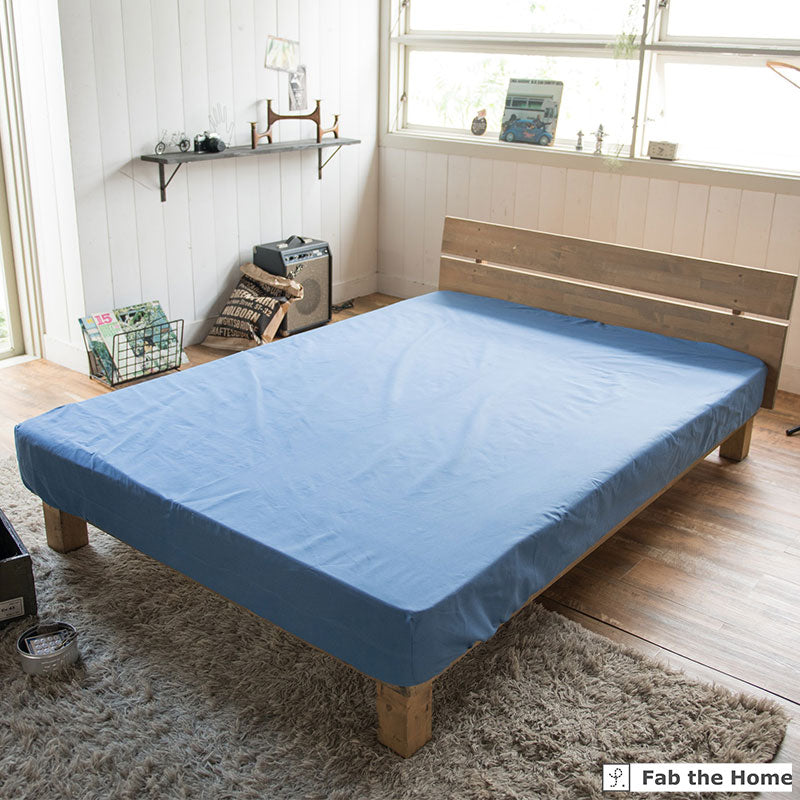 やさしいソフトなデニムボックスシーツ ライトデニム【Fab the Home】