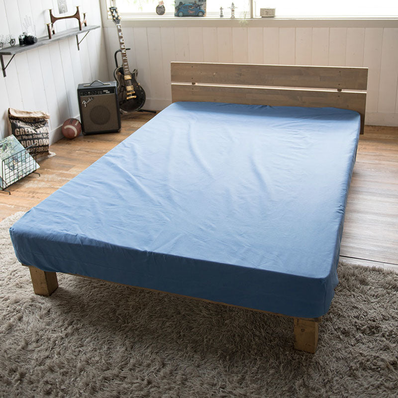 やさしいソフトなデニムボックスシーツ ライトデニム【Fab the Home】