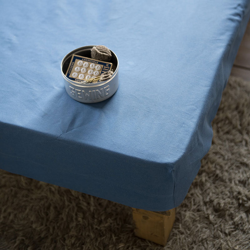 やさしいソフトなデニムボックスシーツ ライトデニム【Fab the Home】