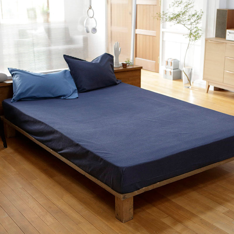 やさしいソフトなデニムボックスシーツ ライトデニム【Fab the Home】