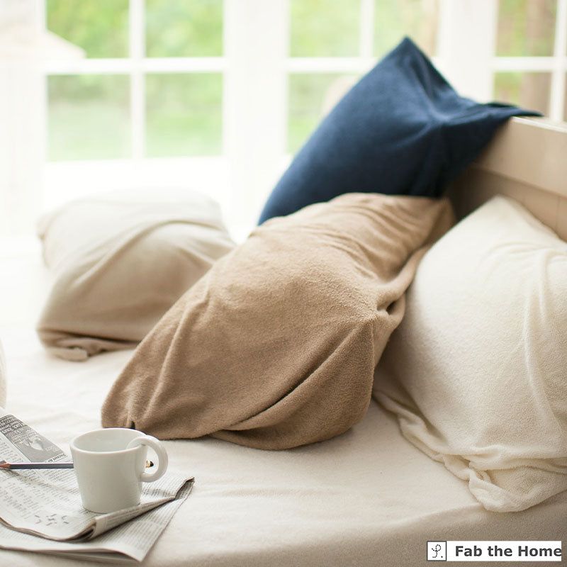 タオル素材の枕カバー エアリーパイル コットン100%の肌触り 2枚セット【Fab the Home】